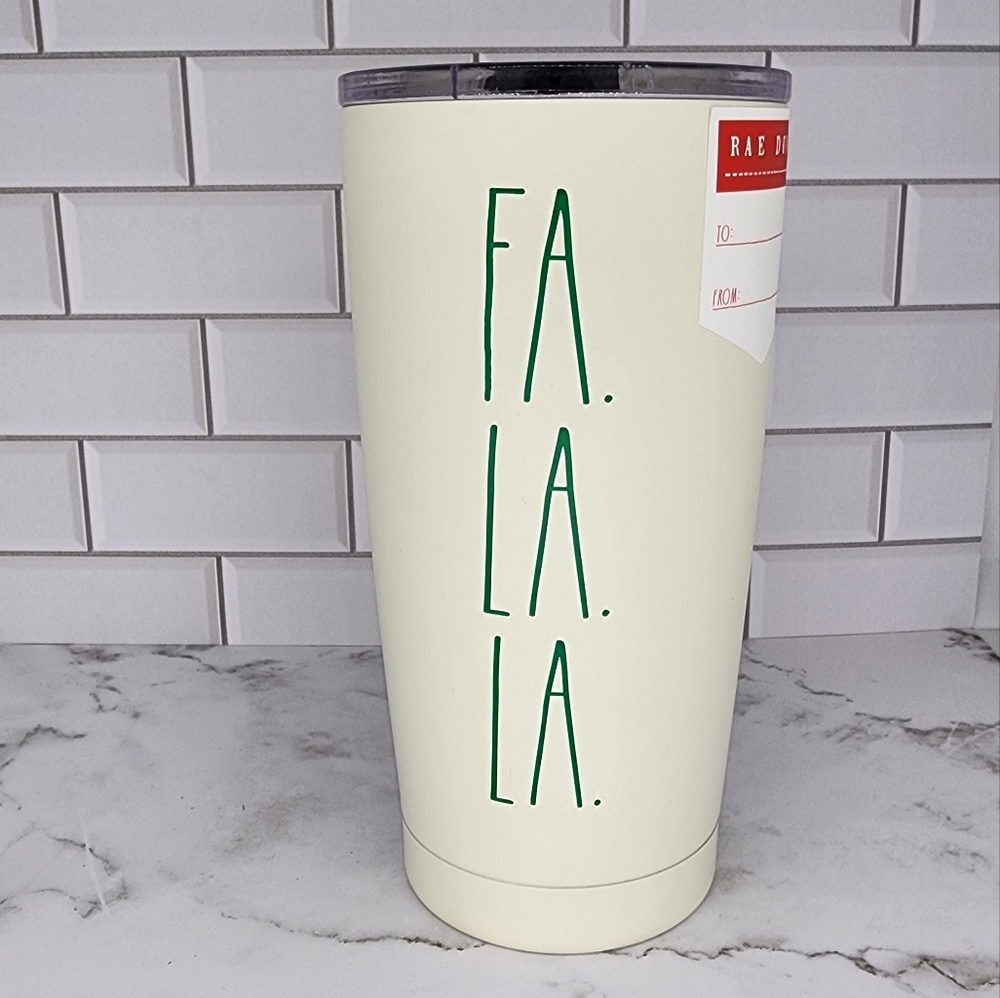 NWT Rae Dunn 17oz white tumbler